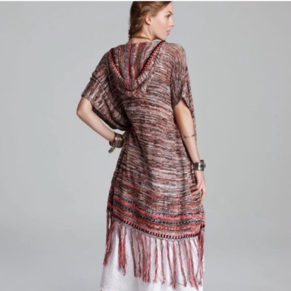 Free People Jungle Heat Fringe Cardigan Sz Medium - Picture 11 of 13